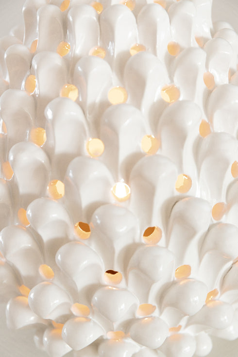 Ceramic candle vase